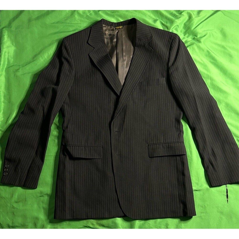 Vintage Levi’s Action Suit Sta-prest USA Men 42R  Sport Coat Navy Pinstripe